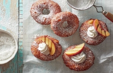 Grilled Peach Biscuit Donuts