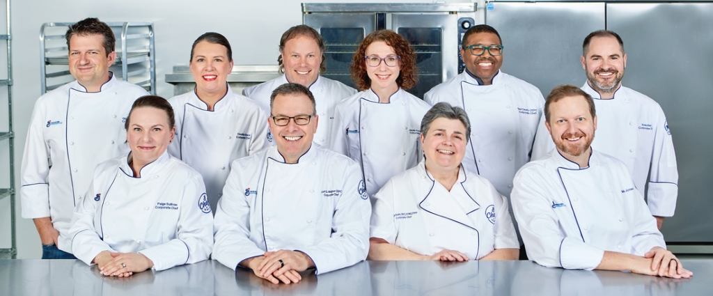 Group of General Mills Foodservice Chefs in kitchen