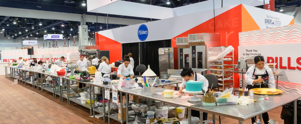Bakers at the Pillsbury Creative Cake Decorating Competition hosted by General Mills Foodservice