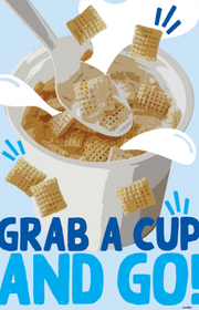 Grab a Cup Poster – English 11 x 17