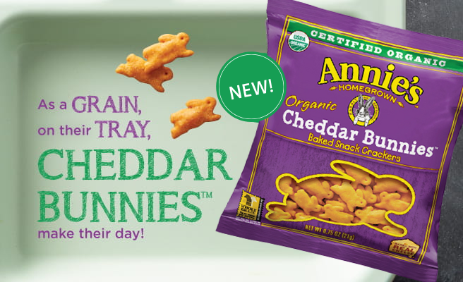 New! Annie’s™ Organic Cheddar Bunnies™
