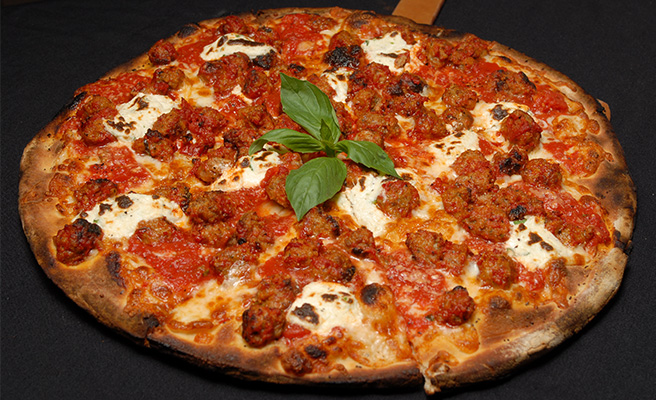 Meatball and Ricotta Pizza