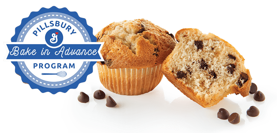 Bake in Advance Program logo with muffins