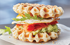 Everything’ Biscuit Waffle Sandwich