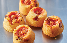 Tomato Upside Down Corn Muffins