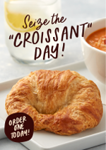 Seize the Croissant Day Table Tents