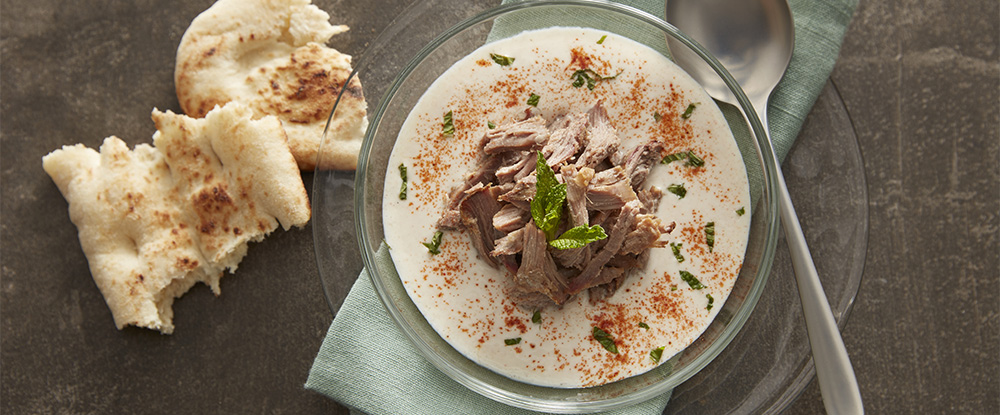 Rebecca Alarcon Chilled Turkish Yoghurt Soup with Braised Lamb
