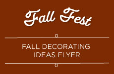 Fall Decorating Ideas Flyer 