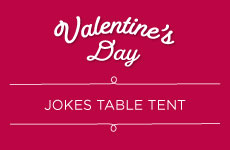 Valentine’s Day Jokes Table Tent 